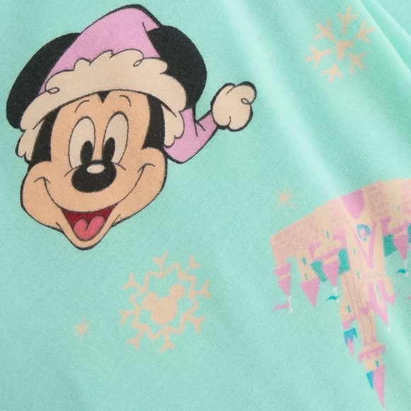 Santa Mickey and Minnie Mouse Holiday Sleep Set for Women -Size M - Picture 2 of 6